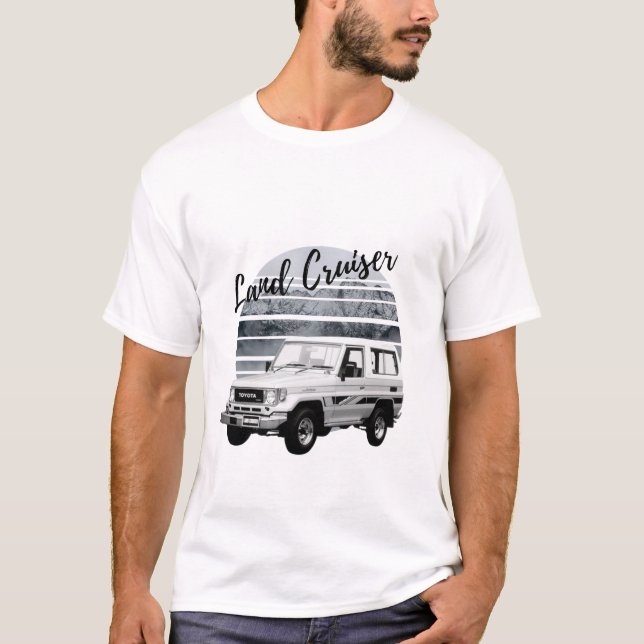 Toyota Land Cruiser J70 Off-Road Car T-Shirt (Front)