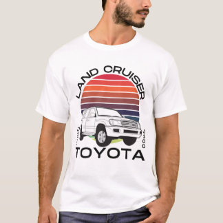 Toyota Land Cruiser Retro J100 Off-Road Car Retro T-Shirt