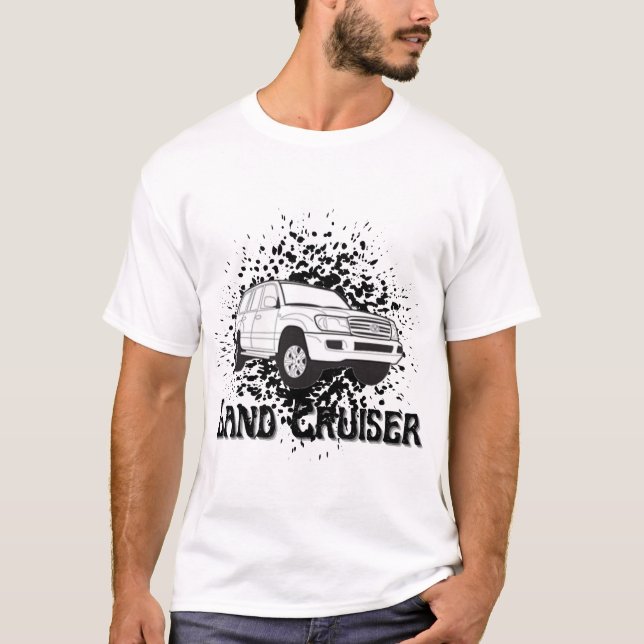 Toyota Land Cruiser Retro J100 Off-Road Car Splash T-Shirt (Front)