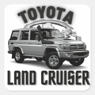 Toyota Land Cruiser VDJ76 Off-Road Car Square Sticker