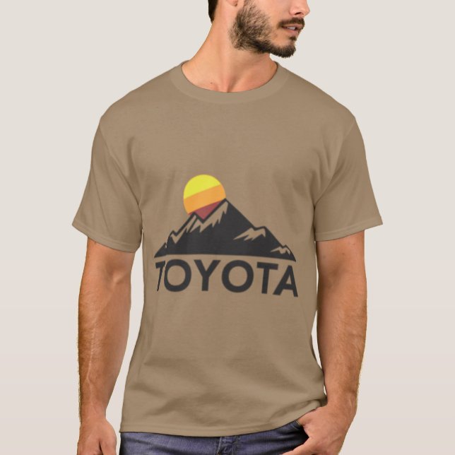 Toyota Mountain Logo Small Chestleft Size T-Shirt (Front)