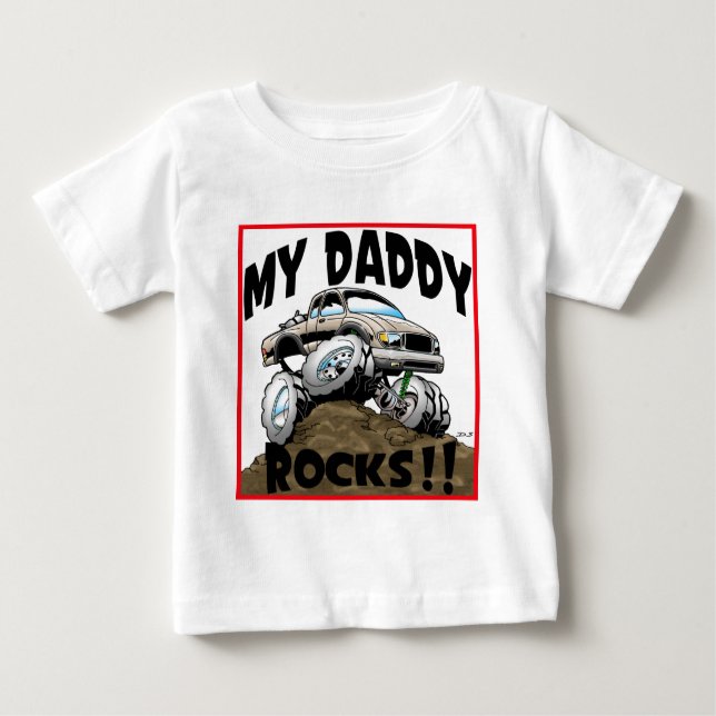 Toyota My Daddy Rocks Baby T-Shirt (Front)