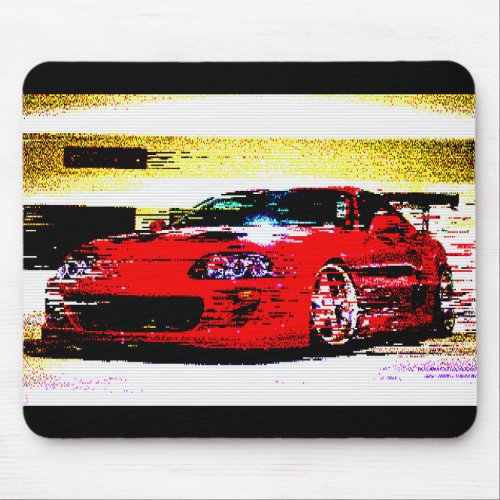 Toyota Supra 8 Bit Design Mouse Pad