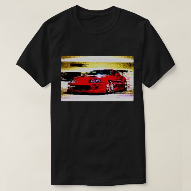 Toyota Supra 8bit T-Shirt (Design Front)
