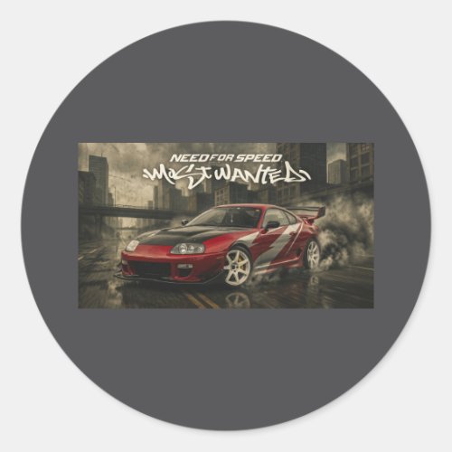Toyota supra classic round sticker