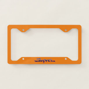 Toyota Supra license plate frame