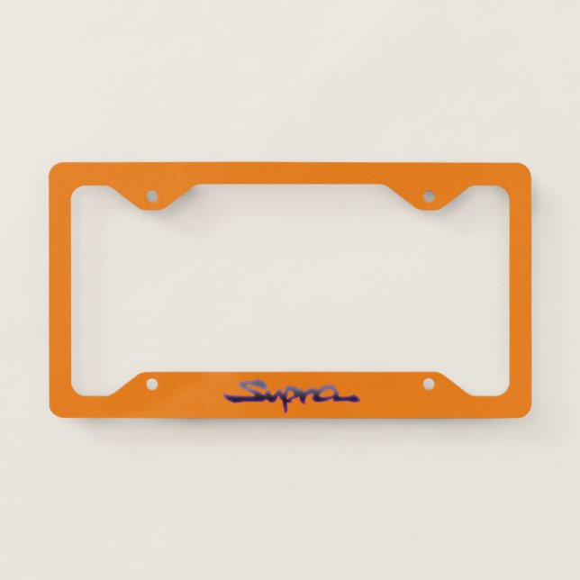 Toyota Supra license plate frame (Front)