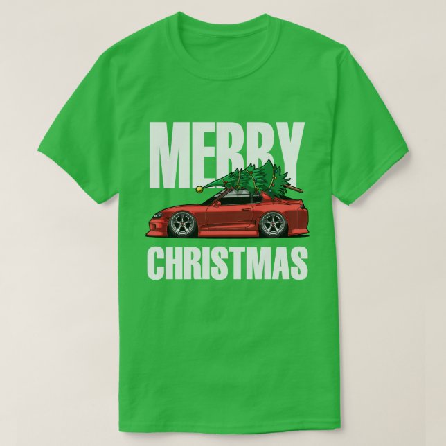 Toyota Supra Merry Christmas T-Shirt (Design Front)