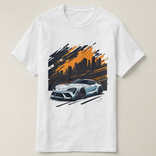 Toyota Supra mk5 JDM Car Enthusiast T-Shirt   (Design Front)