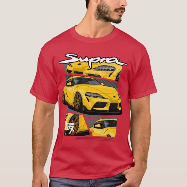 Toyota Supra MK5 Yellow T-Shirt (Front)