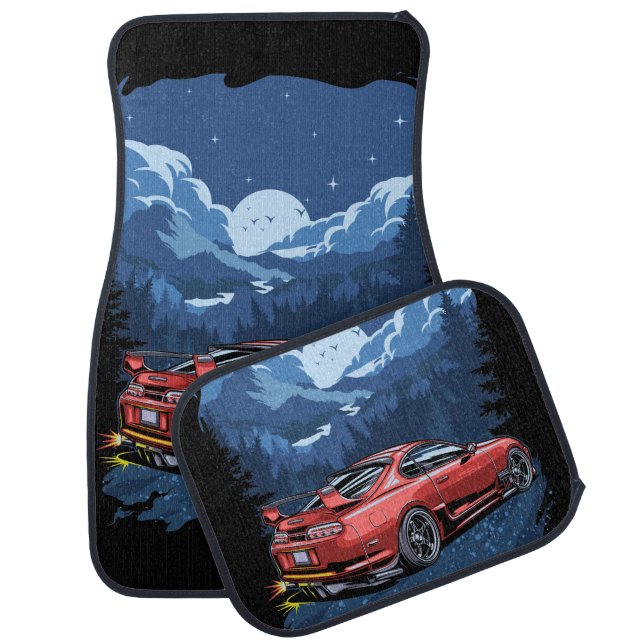 Toyota Supra Night Fighter Car Floor Mat (Set)