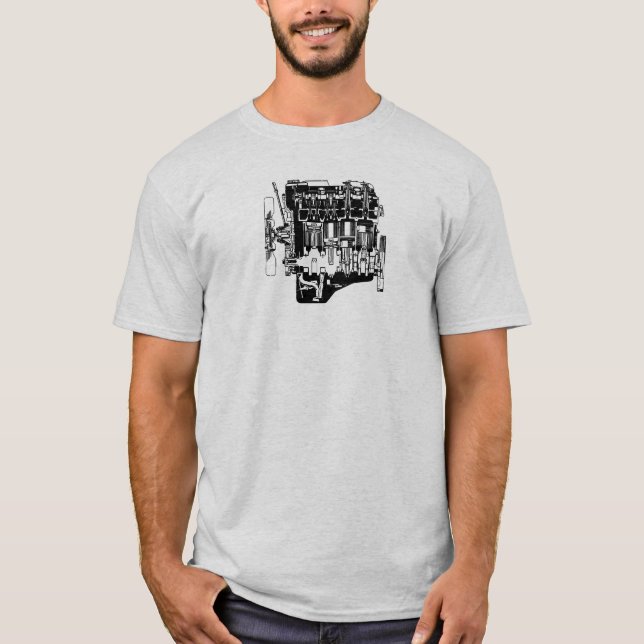 Toyota Tacoma 2RZ engine (1995-2004) T-Shirt (Front)