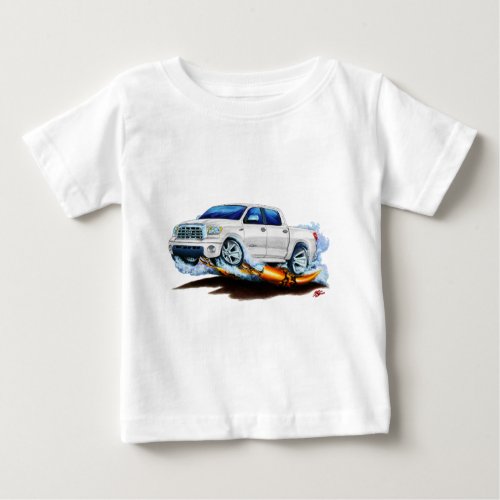 Toyota Tundra Crewmax White Truck Baby T_Shirt