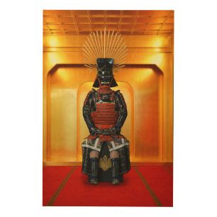 Toyotomi Hideyoshi Armor Wood Wall Art 24x36