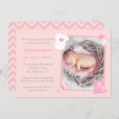 Toys and Bottle Photo Baby Girl Shower Invitations (Front/Back)