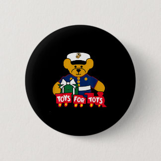 Toys For Tots Logo Christmas Button