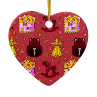 Toys – Golden Dolls & Chocolate Teddy Bears ornament