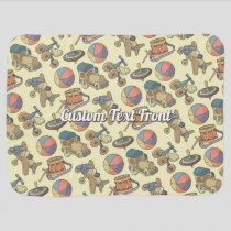 Toys Icons Background Baby Blanket