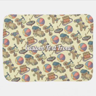 Toys Icons Background Baby Blanket
