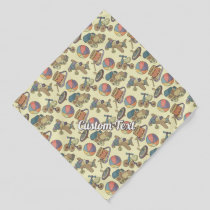 Toys Icons Background Bandana