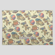 Toys Icons Background Cloth Placemat