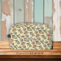 Toys Icons Background Dopp Kit