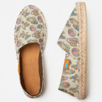 Toys Icons Background Espadrilles