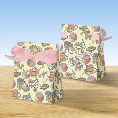 Toys Icons Background Favor Boxes