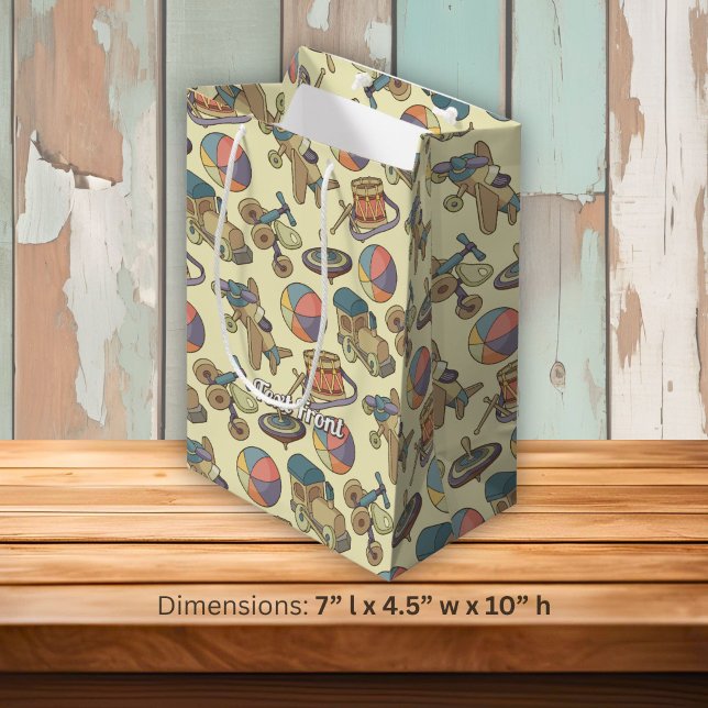 Toys Icons Background Medium Gift Bag (Creator Uploaded)