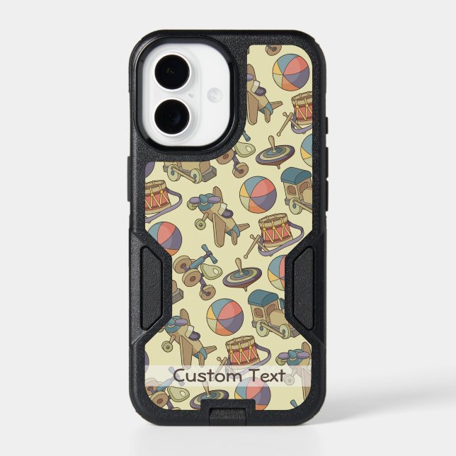 Toys Icons Background Otterbox iPhone Case (Back)