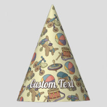 Toys Icons Background Party Hat