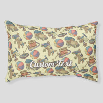 Toys Icons Background Pet Bed