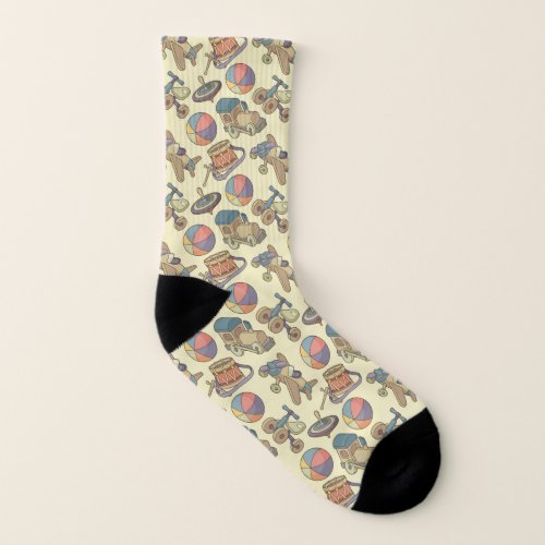 Toys Icons Background Socks