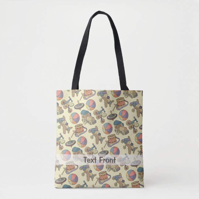 Toys Icons Background Tote Bag (Front)