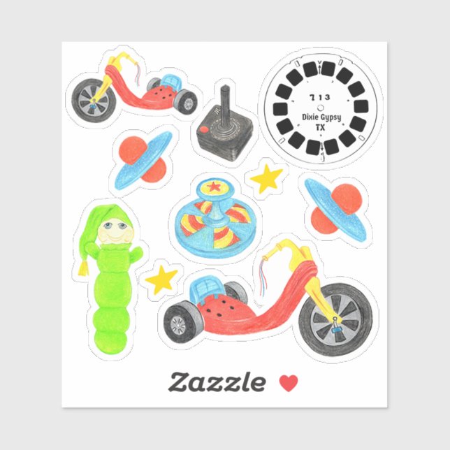 Toys of the 80's sticker (Sheet)