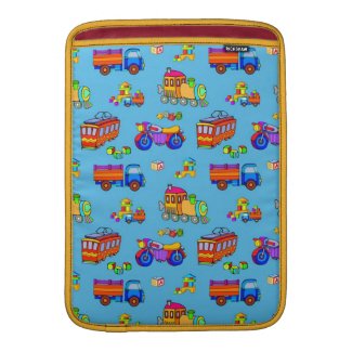 Toys - Red Trucks & Orange Trains MacBook Air Sleeves
