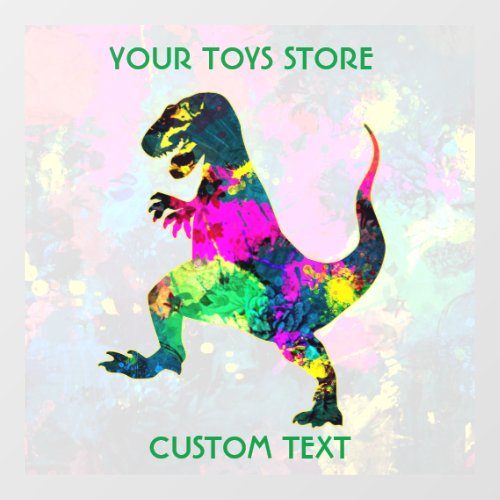 Toys Store Owner Or Kids Playground Window Cling