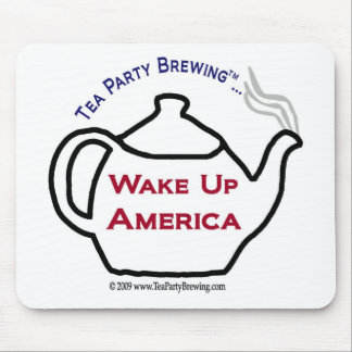 TP0101 Tea Party Wake Up America Mousepad
