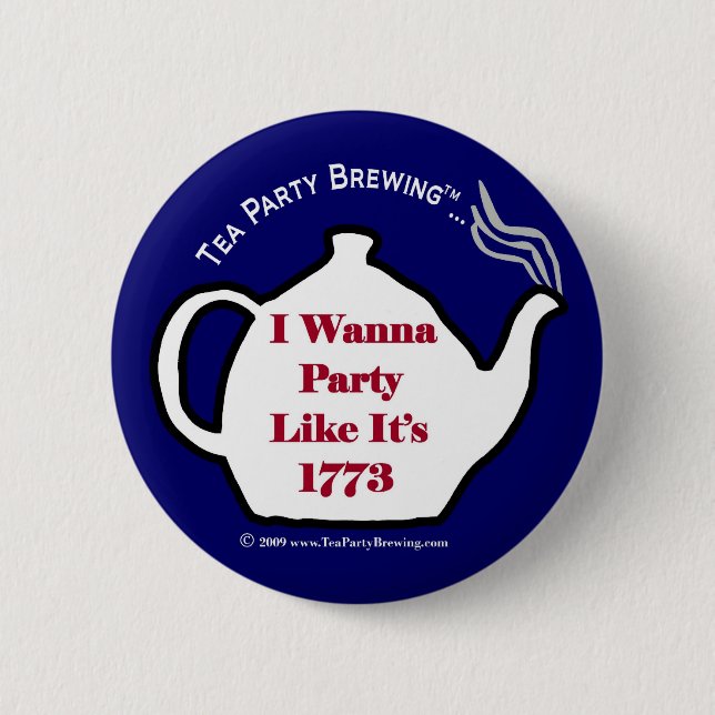 TP0102 Tea Party Party Like Its 1773 Button Blue (Front)