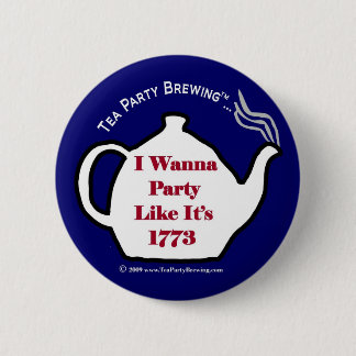 TP0102 Tea Party Party Like Its 1773 Button Blue