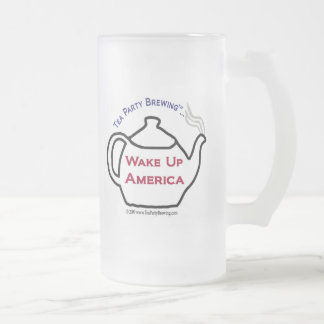 TP101 Tea Party Wake Up America Frosty Beer Mug