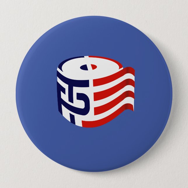 TP - Toilet Paper - Full - Pinback Button (Front)