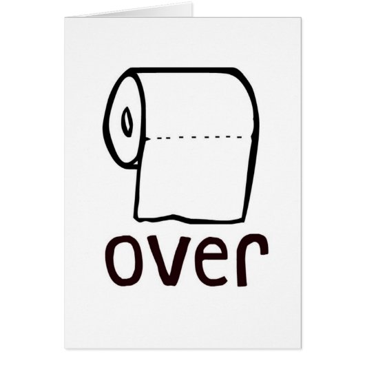 TP Toilet Paper Over Card (Front)