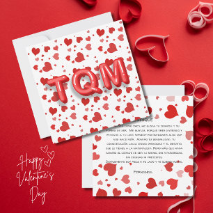 TQM - Red Hearts Confetti - Custom Valentine's