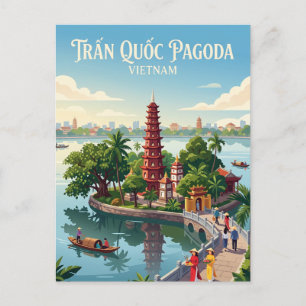 Trấn Quốc Pagoda Vietnam Postcard