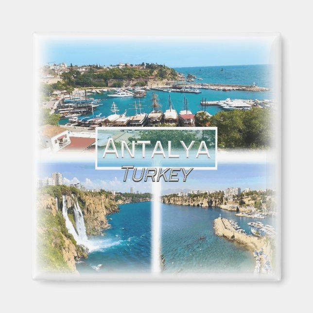 TR0026 Europe, Turkey, Antalya,  Fridge  Magnet (Front)