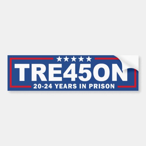 Tr345on 20 to 24 Years in Prison Bumper Sticker