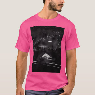 Tr3B Ufo Triangular Craft Alien Encounter Art T-Shirt