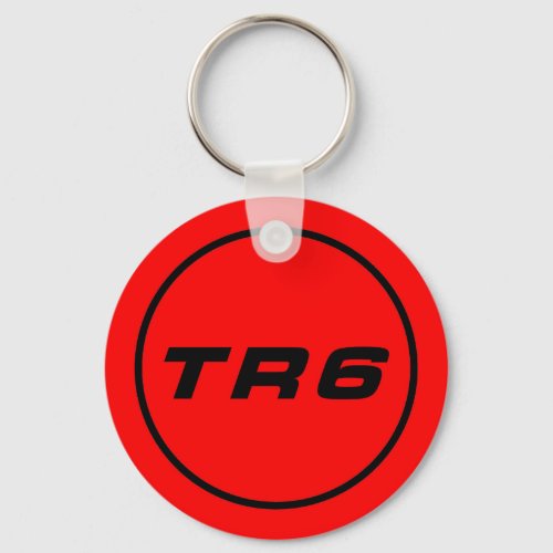 TR6 Key trailer red Keychain