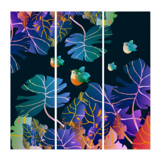 ...tra foglie e colori Triptych